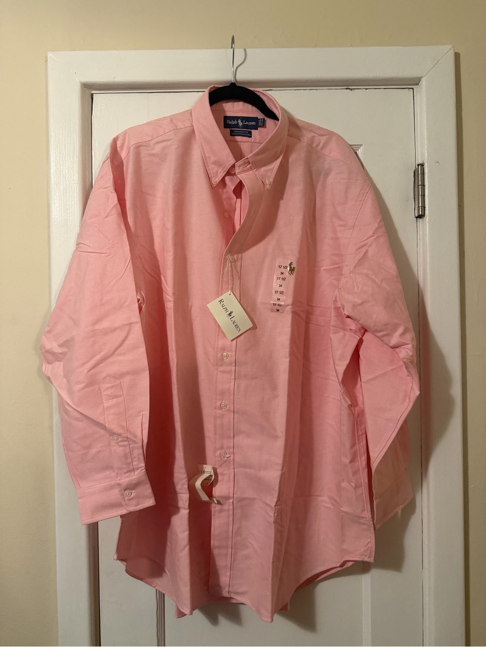 Ralph Lauren Light Pink Button-Down Oxford Shirt - Men
